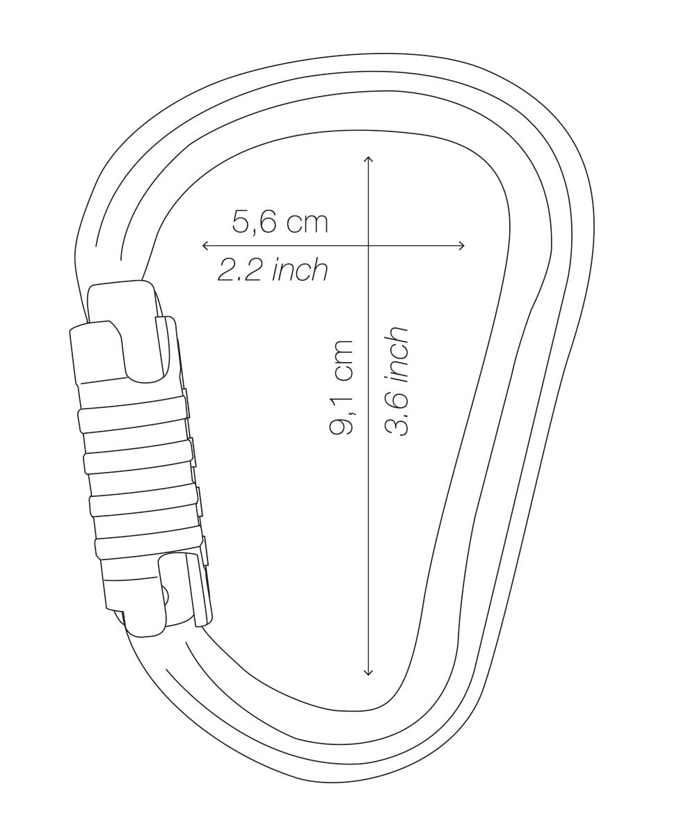 PETZL William Lightweight Carabiner